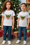 Unisex Girls/Boys Crew Neck 100% Cotton'Cute Deer' Printed T-Shirt