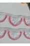 White Needlepoint Handcrafted Towel Edge 2 Pieces - 2