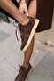 Solia Women's Brown Genuine Leather Suede Lace-Up Sneaker - 5
