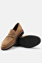 Adam Shoes Khaki Suede Genuine Leather Handmade Men's Shoes - 2