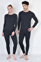 |   Winter Comfortable Thermal Lcral Cotton Bottom and Top Set (Anthracite 1 Piece) - 2
