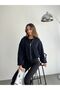 Polo Collar Zipper Closure Pocket Skirt Sleeves with Elastic Hem Imported Cashmere Lined Mini Crisp Bomber Jacket - 6