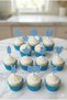Blue Welcome Baby Toothpick - Baby Boy Baby Shower Cupcake Toothpick Gender Reveal Party Cake Decoration - 7