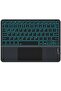 Wireless Bluetooth Keyboard with Touchpad, 7-Color Backlit, 10-inch Universal