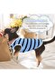 Pet Dog Striped T-Shirt - Cotton Vest (Medium, Blue-Vest) - 6