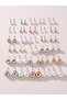 Set of 30 - Rhinestone and Faux Pearl Earrings - 4