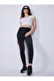 Black Basic Solid Leggings - 5