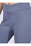 Grey Criss-Cross Waistband Flared Leggings - 6