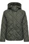 Women's/Girls' Khaki Coat Model Code: (15358867) Onlsıgga Lıfe Quılted Jacket Bf Otw