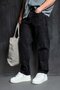 Men's Patterned Baggy Fit Jeans Black - 5