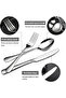 24-Piece Stainless Steel Flatware Set with Stand (Silver, Mirror Polished) - 2