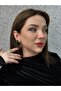 أقراط سواروفسكي دايمونت ميكليك مطلية بالذهب 00357