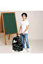 Astronaut Glow-in-the-Dark Print Trolley Backpack with Retractable Handle - 27x14x21 cms - 3