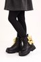 Orthopedic Lace-Up Zippered Girls' Boots Shoes Black Girls' Boots