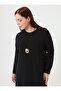 Plus Size Basic Dress - Black - - 3