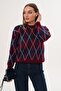 Women's Baklava Pattern Embellished Sweater 255101 - 265318 - - 4
