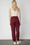 Textured Pants with Stitched Cuffs - 7