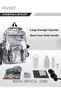 Unisex Trendy Graffiti Style Backpack Large Capacity Durable Smooth Zipper Comfortable Fabric Adjust - 6
