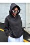 Women's Smoked Courageos Printed Hooded Kangaroo Pocket Sweatshirt Hodie - 3