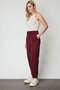 Textured Pants with Stitched Cuffs - 4