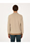 Beige Regular Fit 100% Wool Polo Neck Buttoned Knitwear Sweater 50315761-Vr011 - 5