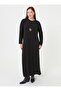 Plus Size Basic Dress - Black - - 2