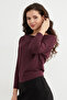 Basic Boat Neck Batwing Sleeve Blouse - 2