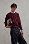 Men's Crew Neck Reverse Knit Pattern Sweater - 8