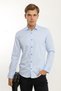 Long Sleeve Snap Button Oxford Men's Shirt