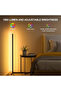 Remote Bluetooth RGBIC LED Floor Lamp for Corner, Bedroom & Living Room Decoration, 1.2m - 5