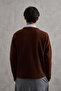 Men's Crew Neck Reverse Knit Pattern Sweater - 3