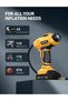 Cordless Tyre Inflator Air Compressor, 20V Rechargeable Battery, 160 PSI - Yellow - 7