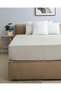 Grey Cotton Fitted Sheet (Single Size) - 2
