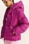 Women's Fuchsia Hooded Inflatable Coat 10141018 - 4