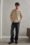 Men's Buttoned Collar Oversized Sweater - 5