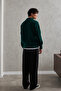 Men's Buttoned Collar Oversized Sweater - 4