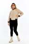 Kapitone Bomber Crop Kadın Ceket - 3
