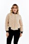 Kapitone Bomber Crop Kadın Ceket - 4