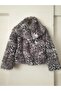 Women's Wide Collar Buttoned Loose Faux Fur - 7