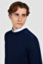 Men's Knitted Wool Roundneck Sweater - 4