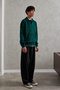 Men's Buttoned Collar Oversized Sweater - 3