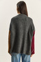 Women's Anthracite Claret Red Diamond Patterned Sweater 20251095 - 7