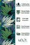 Bathroom Curtain, Tropical Floral Shade Pattern Shower Curtain, Bathtub Curtain, with Ring Gift 175X200Cm Bp-76 - 2