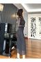 Black Off-The-Shoulder Stone Tulle Dress - 8