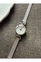Öztel Vintage Minimalist Wicker Cord Vintage Women's Wristwatch Silver - 4