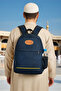 Hajj Umrah Travel Bag, Waterproof, Fully Lined Daily Bag with Compartments, Navy Blue - 2