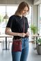 Paris 3 Compartment Waterproof Crossbody Phone Holder Scholarship Wallet Bag - 6