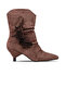 Agnes Edge Tassel Detailed Casual Women's Boots Brown - 2