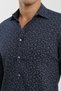 Printed Button Long Sleeve Men's Shirt - 4
