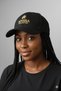 Luxury Suede Look Unisex Hat - Black Cap with Gold Embroidery |   Daily & Sports - 5